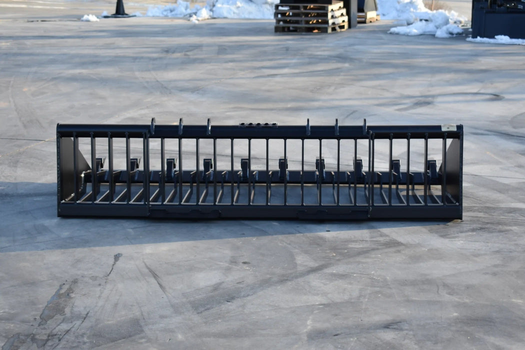 Skid Steer Rock Bucket with Teeth (Old Style) - Loflin Fabrication