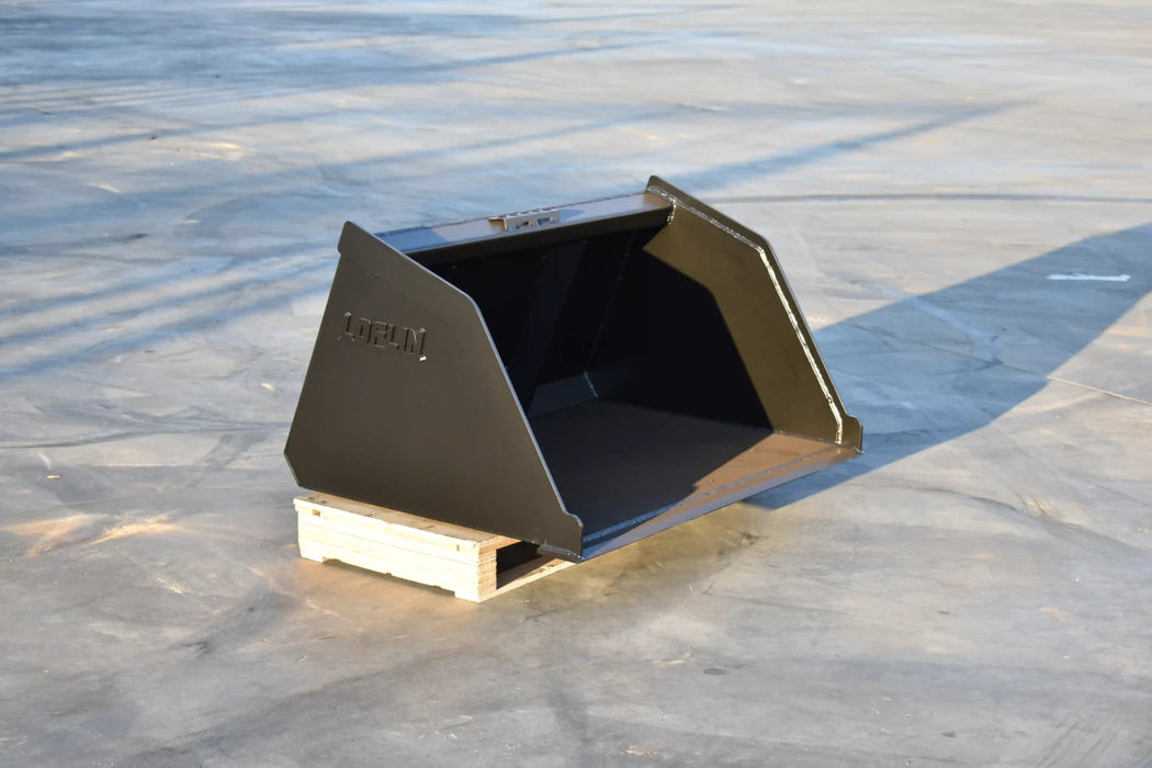 Mini Skid Steer Snow & Light Material Bucket - Loflin Fabrication