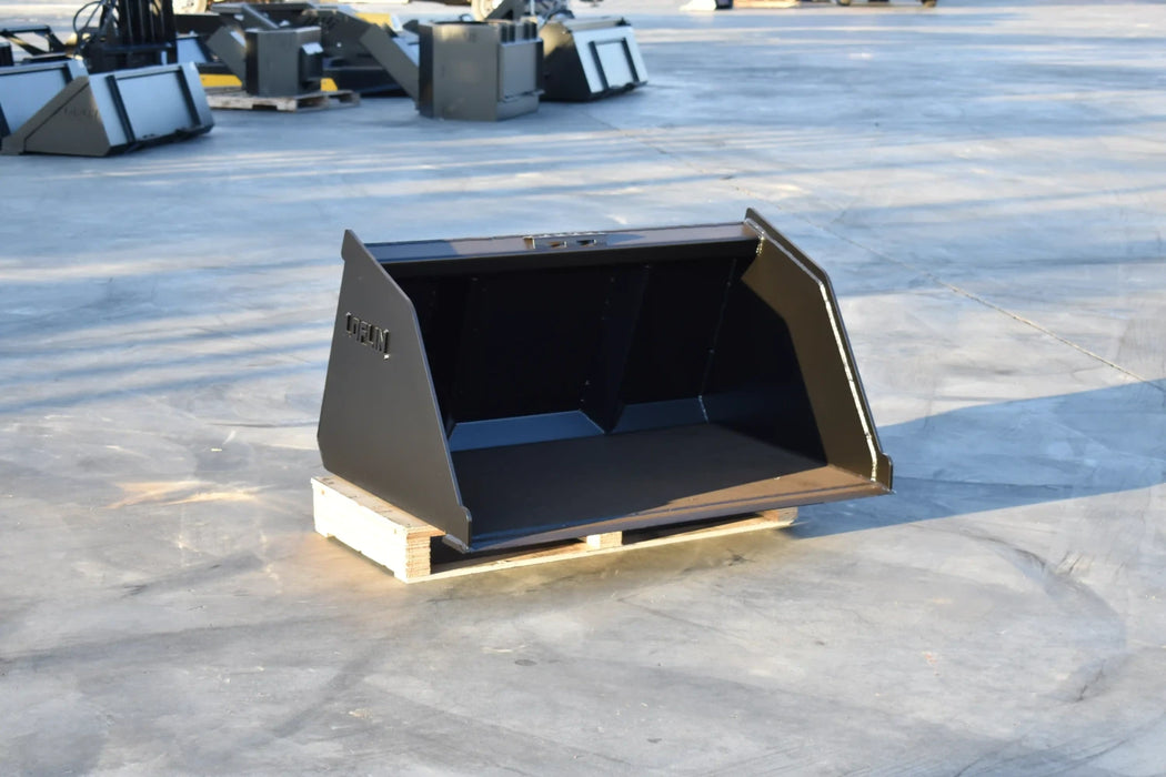 Mini Skid Steer Snow & Light Material Bucket - Loflin Fabrication