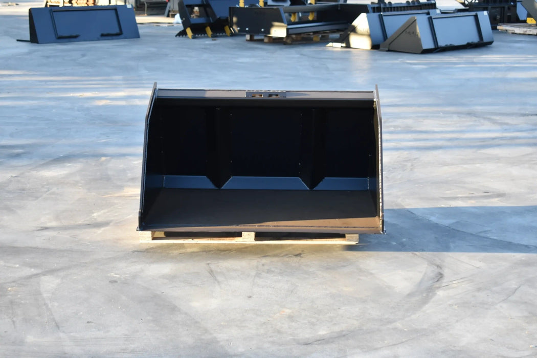 Mini Skid Steer Snow & Light Material Bucket - Loflin Fabrication