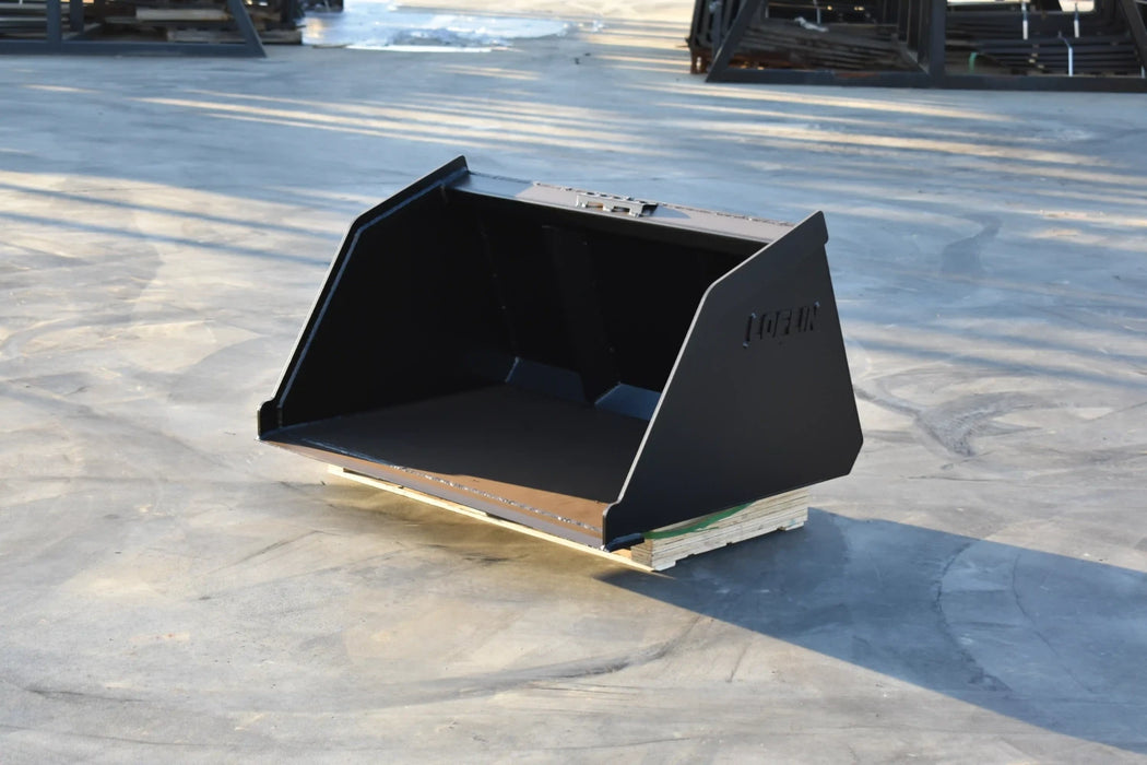 Mini Skid Steer Snow & Light Material Bucket - Loflin Fabrication