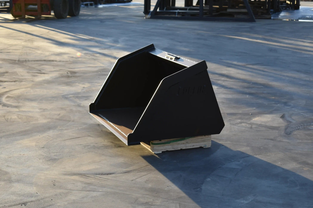 Mini Skid Steer Snow & Light Material Bucket - Loflin Fabrication
