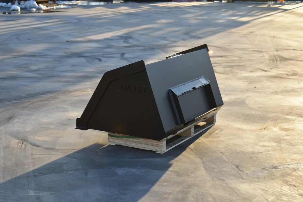 Mini Skid Steer Snow & Light Material Bucket - Loflin Fabrication