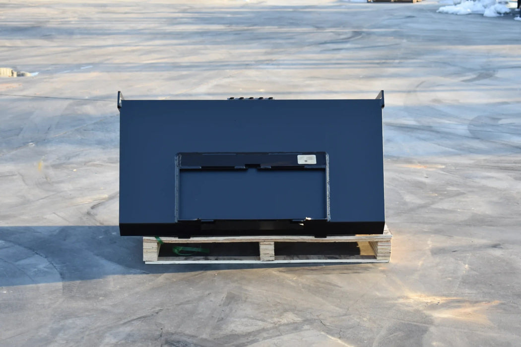 Mini Skid Steer Snow & Light Material Bucket - Loflin Fabrication