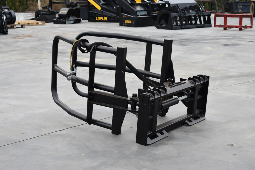 Skid Steer Bale Squeezer Attachment - Loflin Fabrication