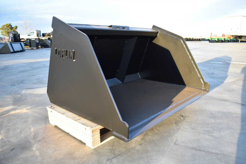 Mini Skid Steer Snow & Light Material Bucket - Loflin Fabrication