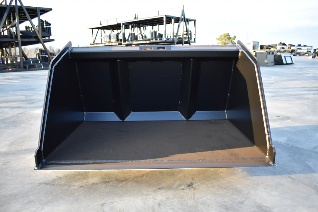 Mini Skid Steer Snow & Light Material Bucket - Loflin Fabrication