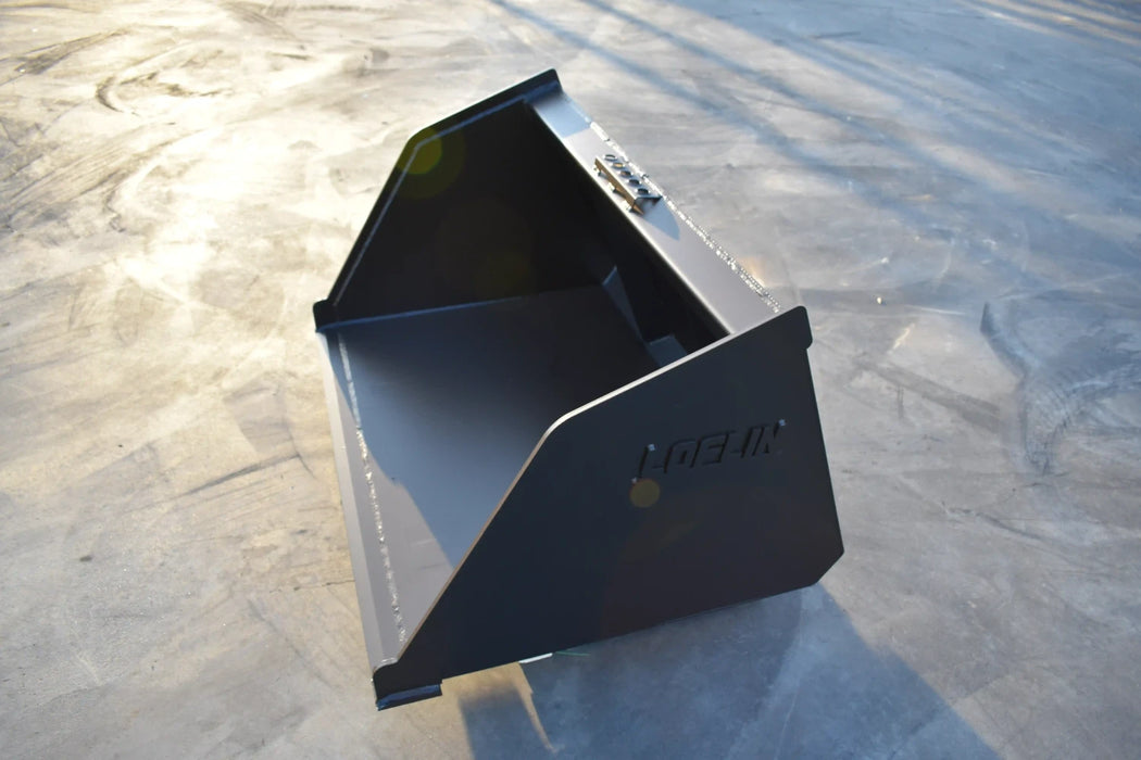 Mini Skid Steer Snow & Light Material Bucket - Loflin Fabrication