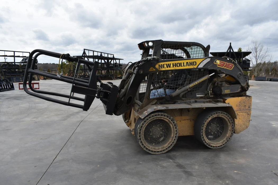 Skid Steer Bale Squeezer Attachment - Loflin Fabrication
