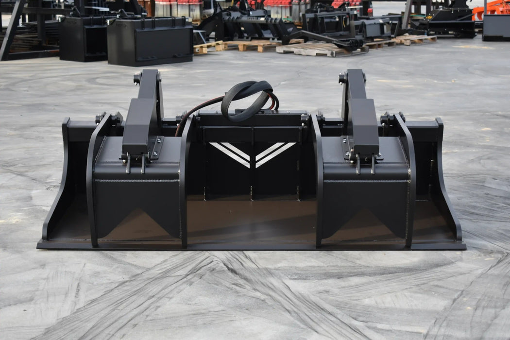 XHD Skid Steer Rock Grapple Bucket - Loflin Fabrication