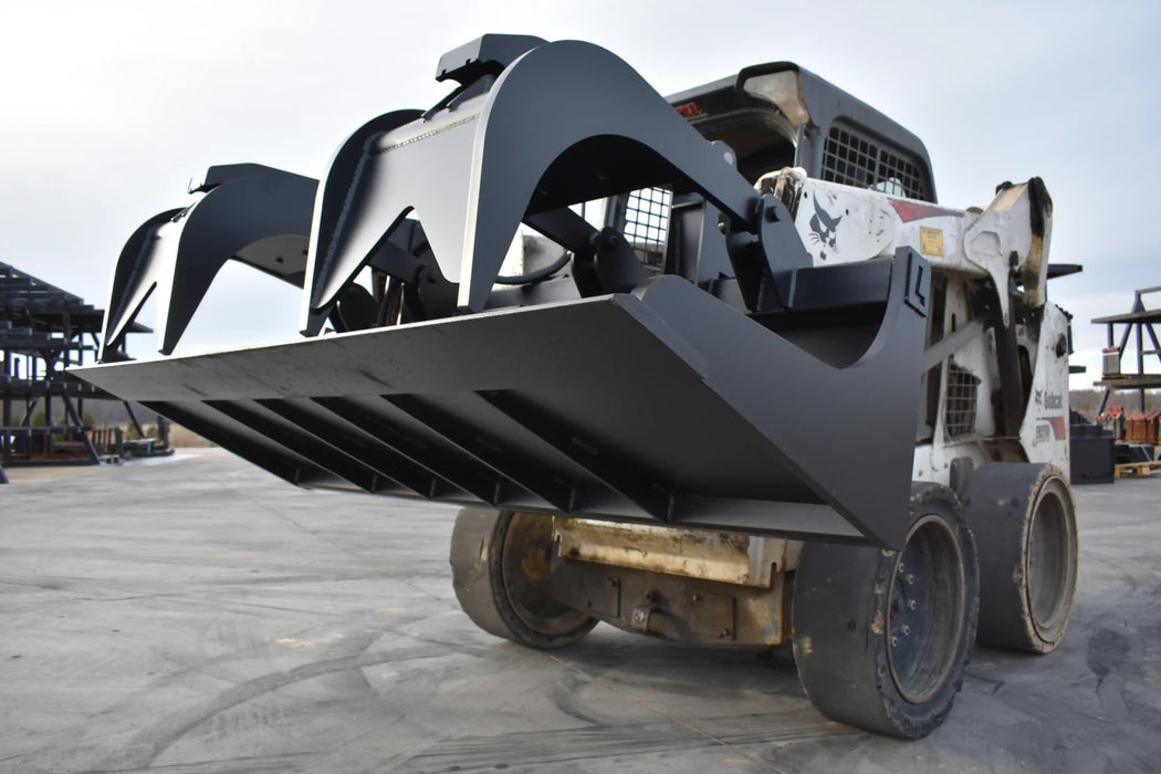 XHD Skid Steer Rock Grapple Bucket - Loflin Fabrication