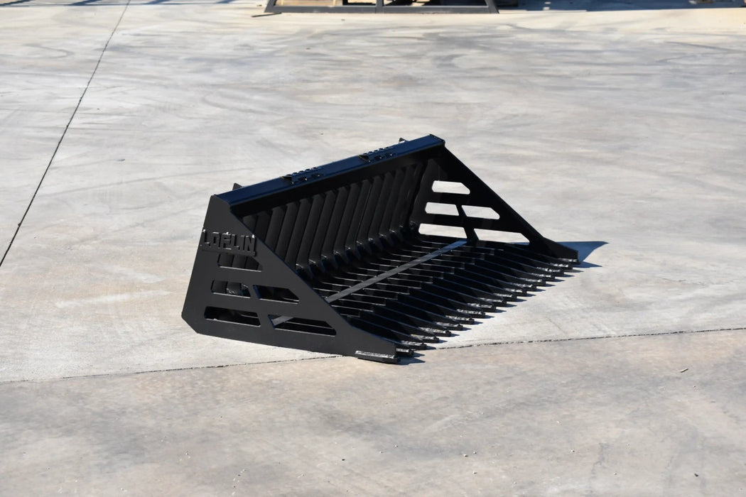 Skid Steer Rock Bucket - Loflin Fabrication