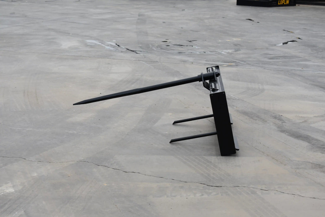 Skid Steer Hay Spear - Loflin Fabrication