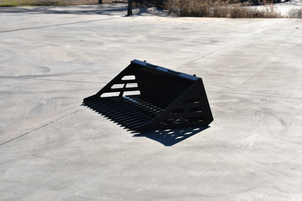 Skid Steer Rock Bucket - Loflin Fabrication