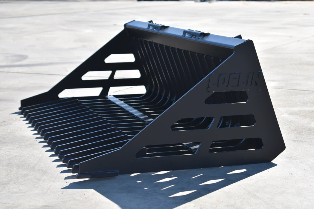 Skid Steer Rock Bucket - Loflin Fabrication