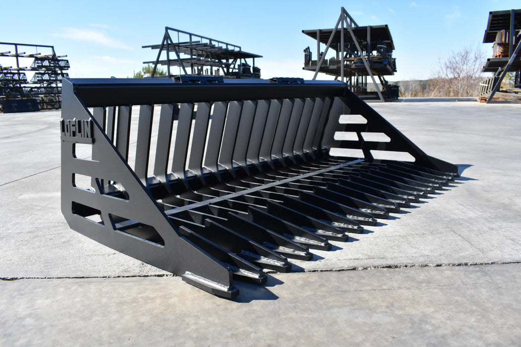Skid Steer Rock Bucket - Loflin Fabrication