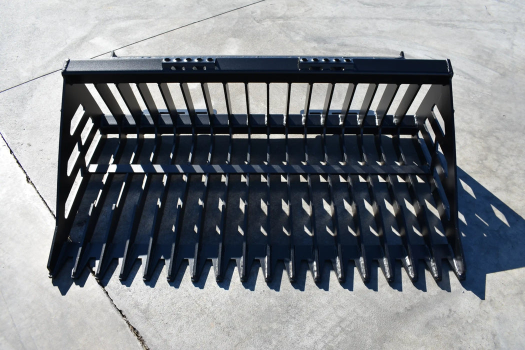 Skid Steer Rock Bucket - Loflin Fabrication