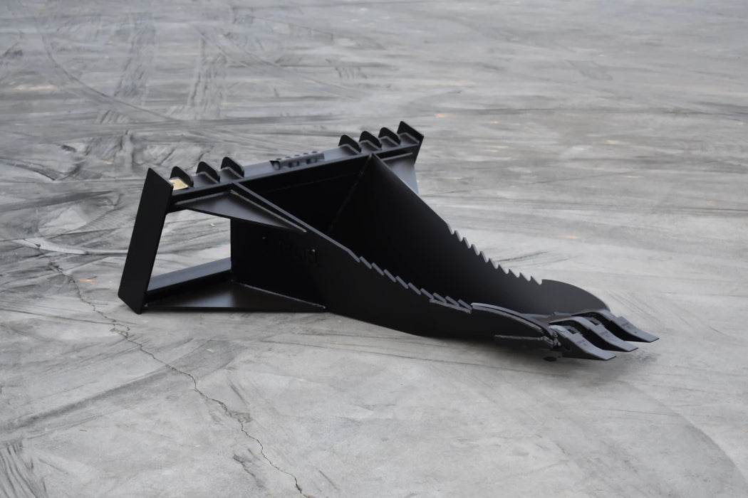 Skid Steer Stump & Root Bucket - Loflin Fabrication