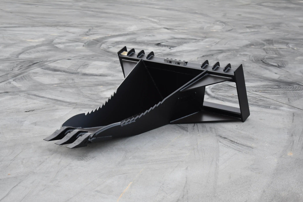 Skid Steer Stump & Root Bucket - Loflin Fabrication