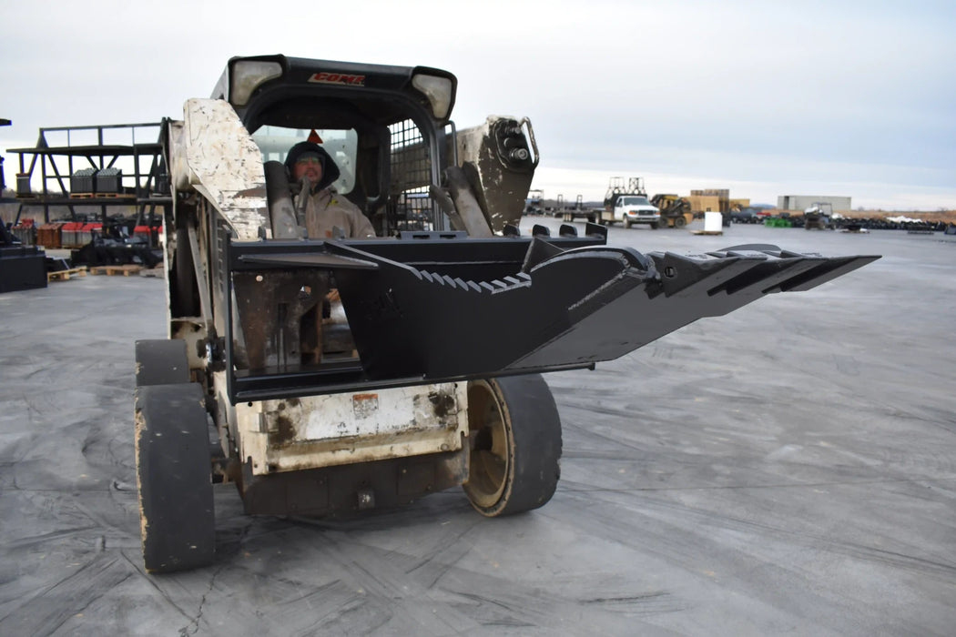 Skid Steer Stump & Root Bucket - Loflin Fabrication