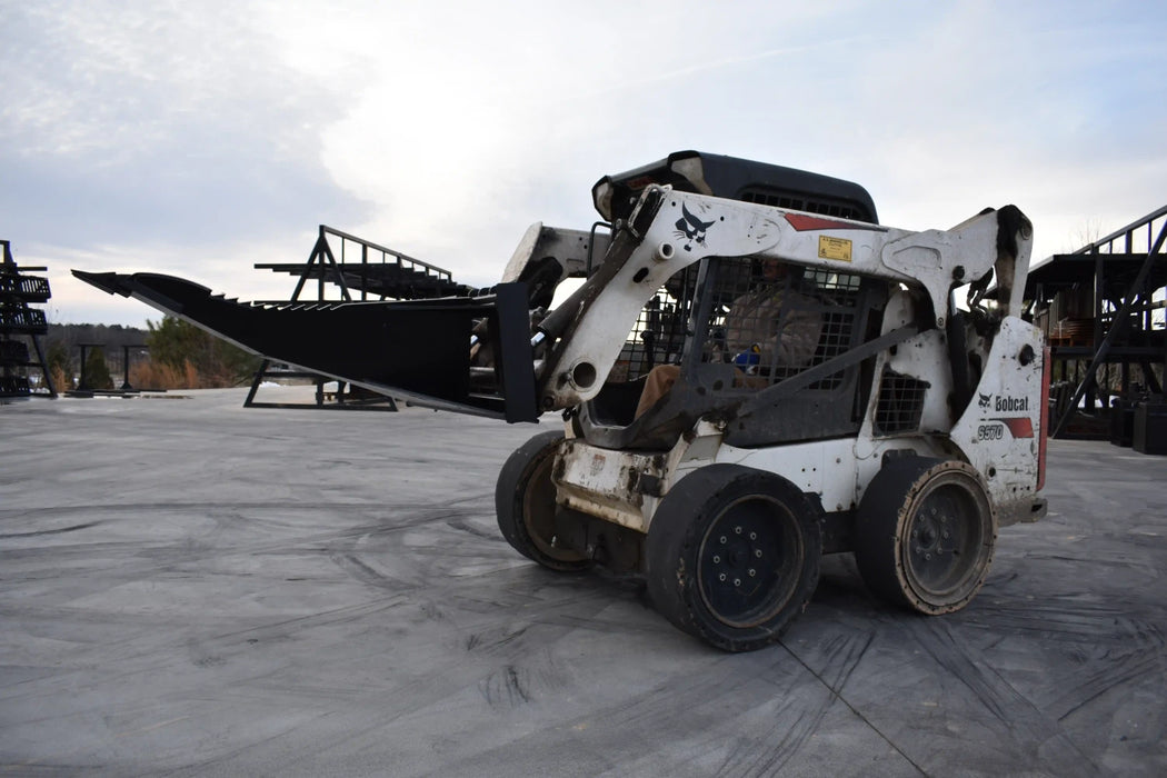Skid Steer Stump & Root Bucket - Loflin Fabrication