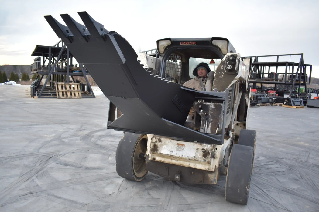 Compact Tractor Stump Bucket - Loflin Fabrication