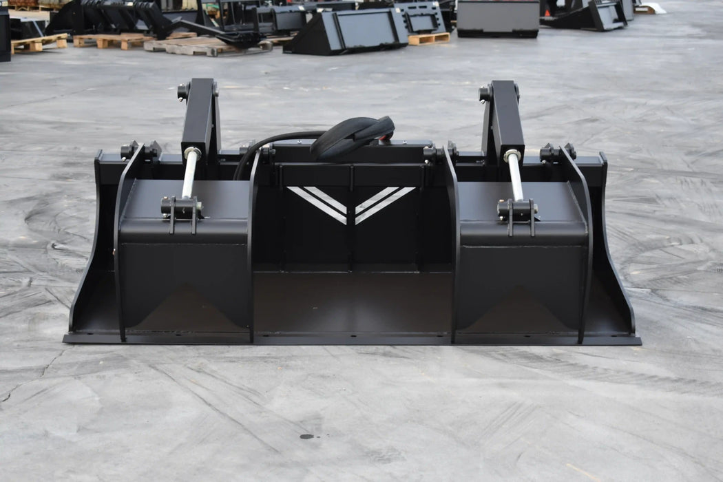 Skid Steer Brush & Debris Grapple Bucket (Standard Duty) - Loflin Fabrication