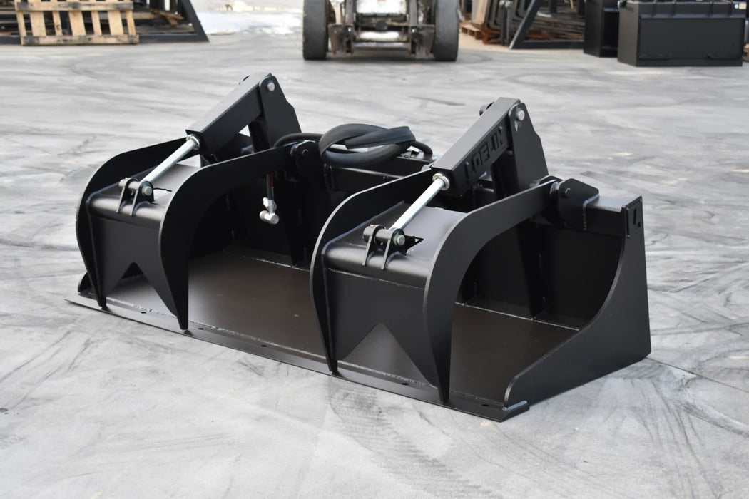 Skid Steer Brush & Debris Grapple Bucket (Standard Duty) - Loflin Fabrication