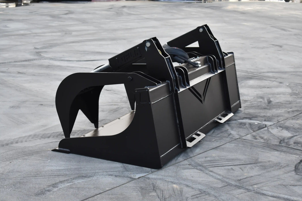 Skid Steer Brush & Debris Grapple Bucket (Standard Duty) - Loflin Fabrication