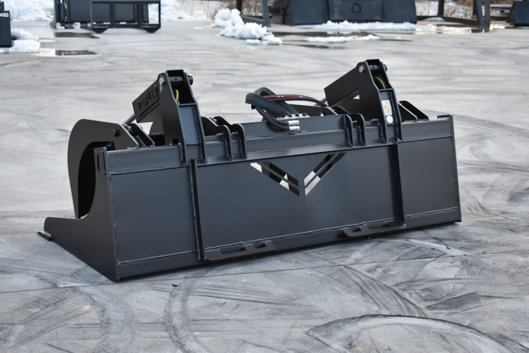 Skid Steer Brush & Debris Grapple Bucket (Standard Duty) - Loflin Fabrication