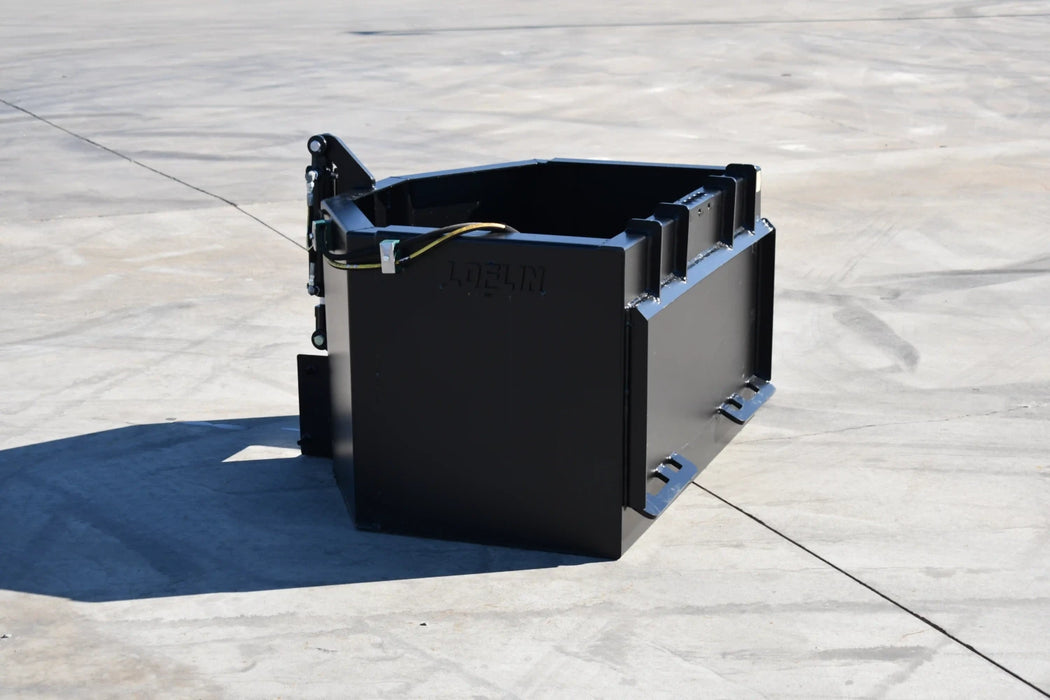 Skid Steer Hydraulic Concrete Bucket - Loflin Fabrication