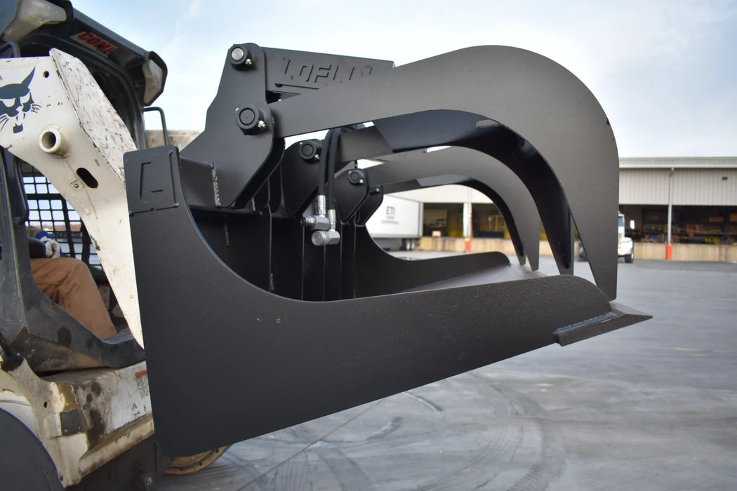 Skid Steer Brush & Debris Grapple Bucket (Standard Duty) - Loflin Fabrication