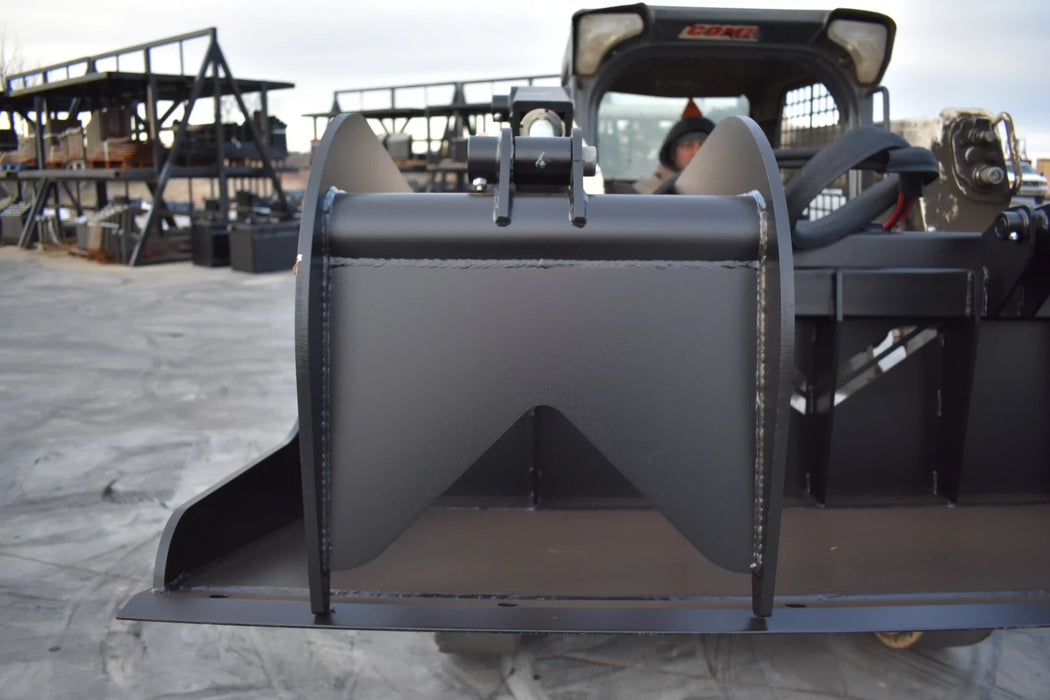 Skid Steer Brush & Debris Grapple Bucket (Standard Duty) - Loflin Fabrication