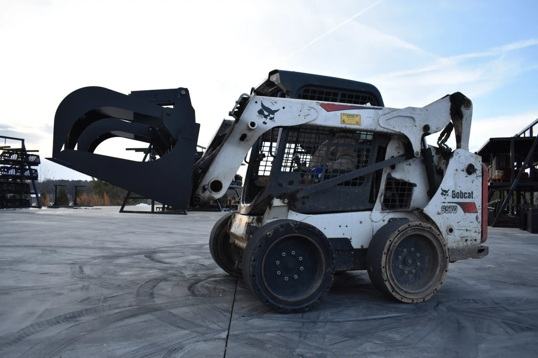 Skid Steer Brush & Debris Grapple Bucket (Standard Duty) - Loflin Fabrication