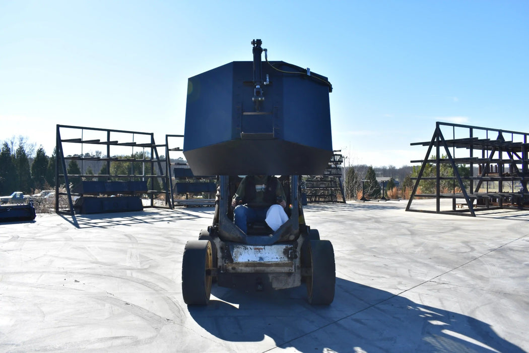 Skid Steer Hydraulic Concrete Bucket - Loflin Fabrication