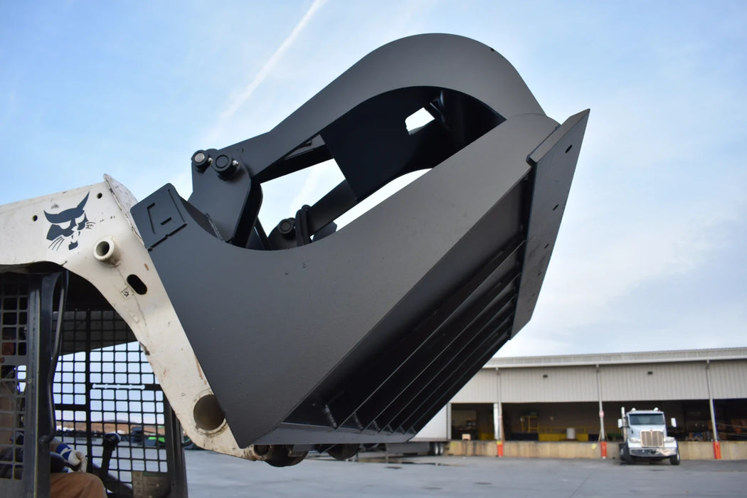 Skid Steer Brush & Debris Grapple Bucket (Standard Duty) - Loflin Fabrication