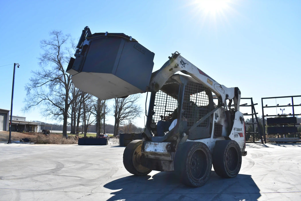 Skid Steer Hydraulic Concrete Bucket - Loflin Fabrication
