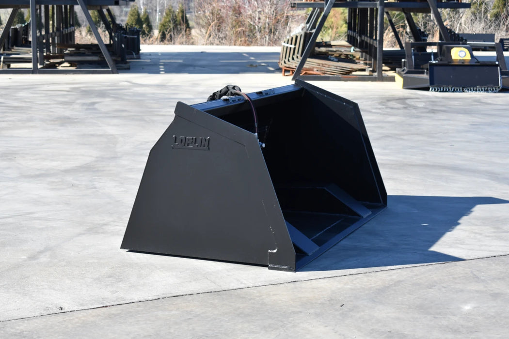 Skid Steer High-Tip Front Dump Bucket - Loflin Fabrication