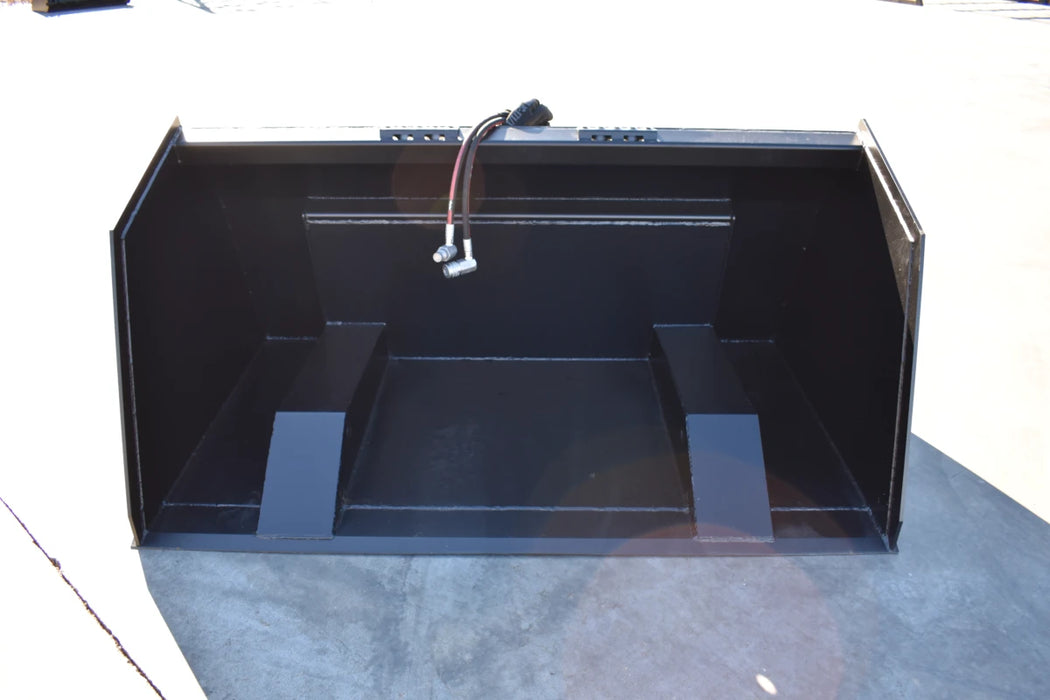 Skid Steer High-Tip Front Dump Bucket - Loflin Fabrication