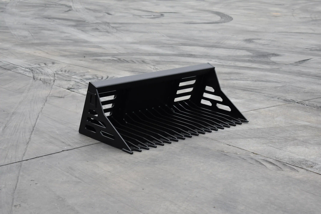 Mini Skid Steer Rock Bucket - Loflin Fabrication