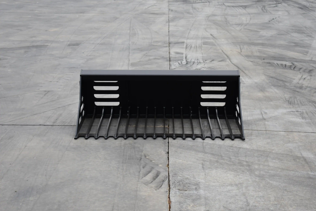 Mini Skid Steer Rock Bucket - Loflin Fabrication