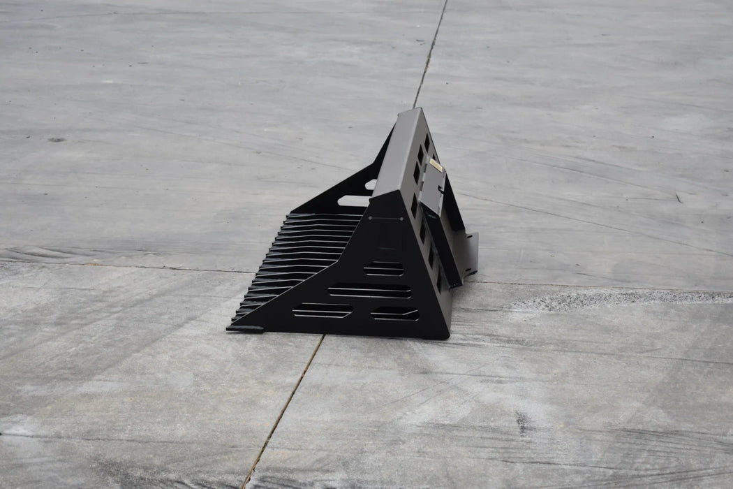 Mini Skid Steer Rock Bucket - Loflin Fabrication
