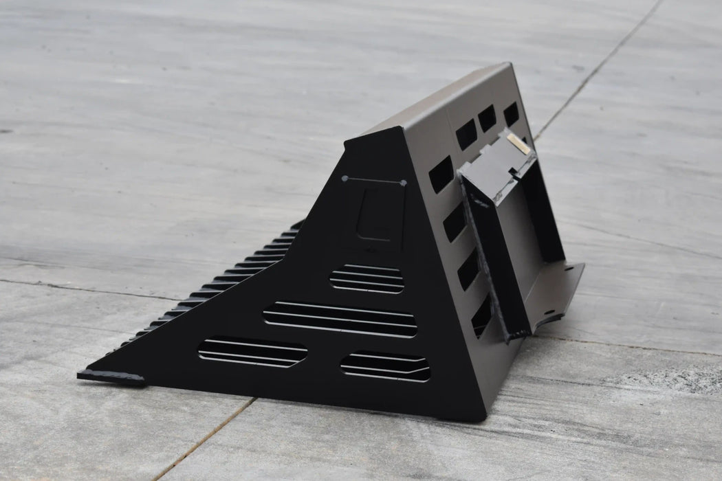 Mini Skid Steer Rock Bucket - Loflin Fabrication
