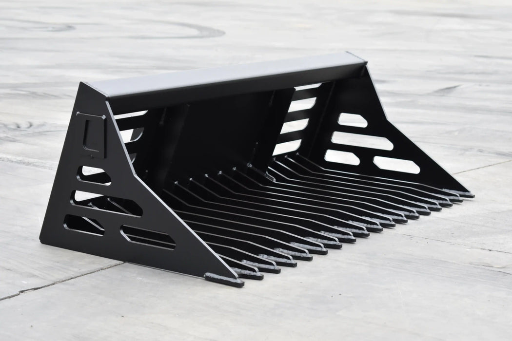 Mini Skid Steer Rock Bucket - Loflin Fabrication