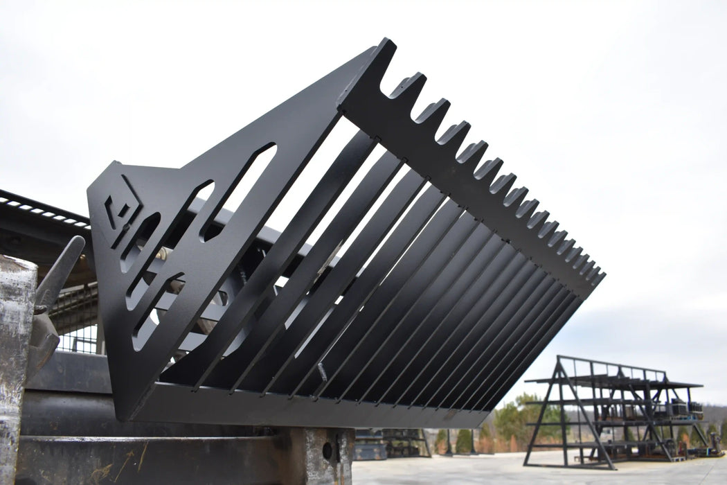 Mini Skid Steer Rock Bucket - Loflin Fabrication