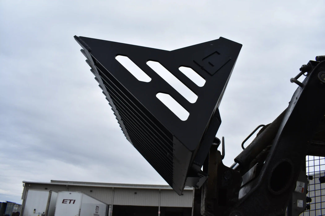 Mini Skid Steer Rock Bucket - Loflin Fabrication