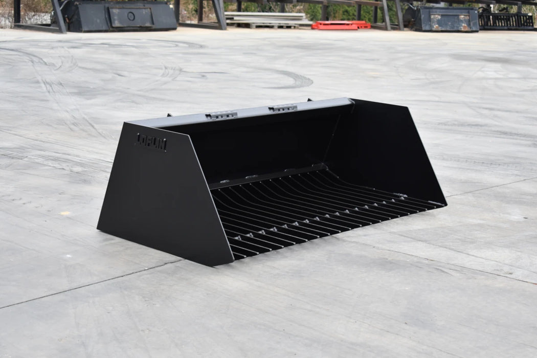 72" Skid Steer Manure Cake Bucket - Loflin Fabrication