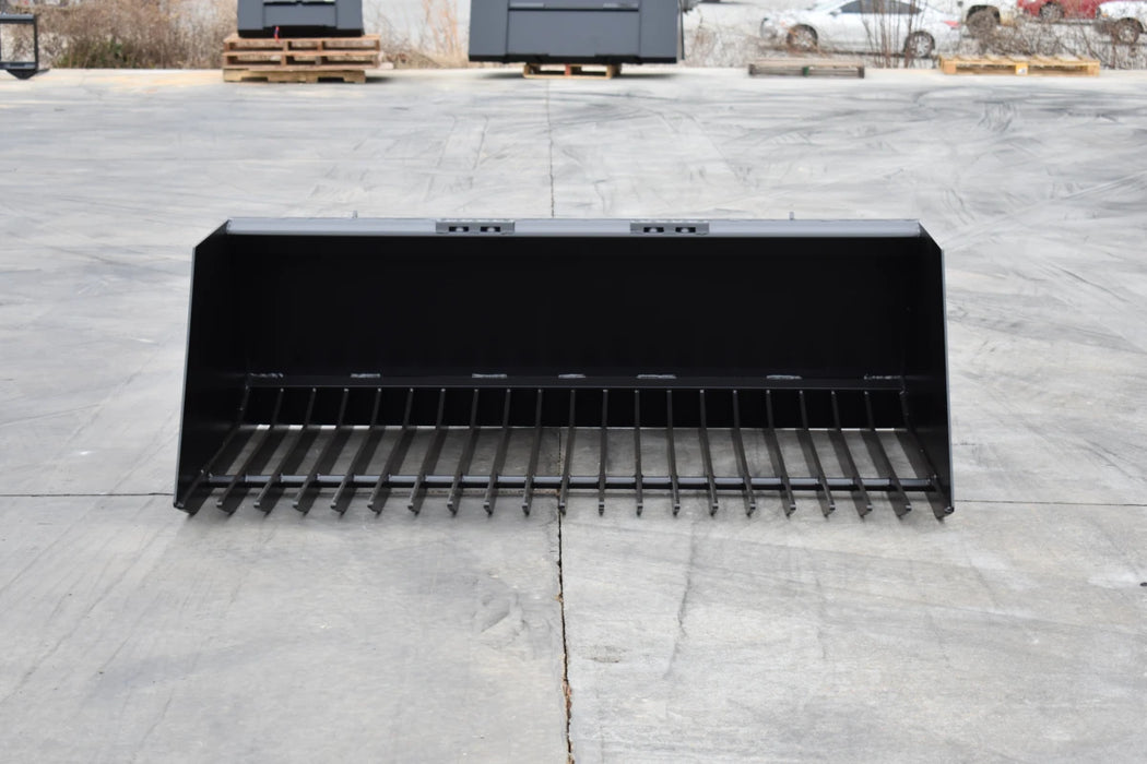 72" Skid Steer Manure Cake Bucket - Loflin Fabrication