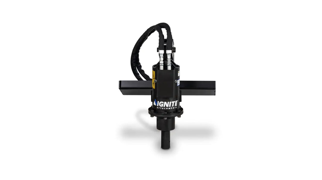 100PH Mini Auger Drive for Mini Skid Steers with 15 GPM - Ignite Attachments