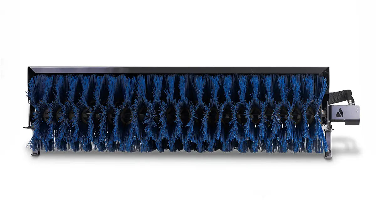 72" Manual Angle Broom for Skid Steers - 16–24 GPM - Ignite Attachments